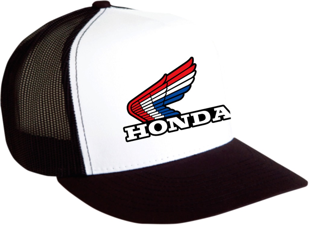 Men's Honda Vintage Snapback Hat - Honda Vint Hat Whtblk - Click Image to Close