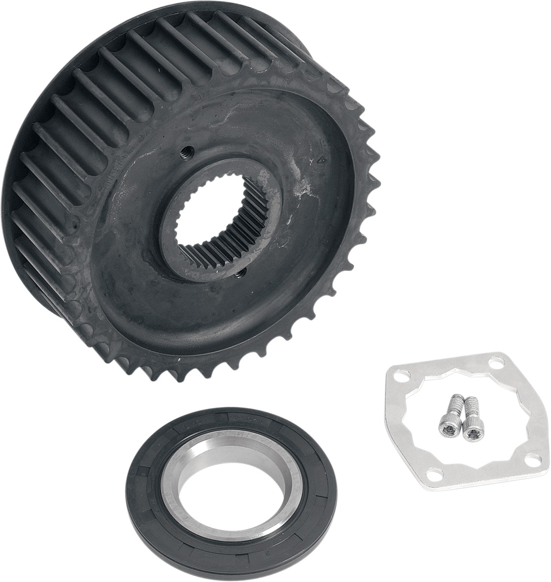 Andrews Rear Belt Drive Transmission Pulleys 34T Overdrive Fits 85-E94 B.T. - Click Image to Close