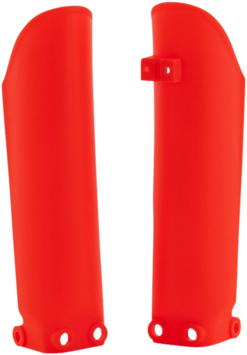 Acerbis Lower Fork Cover Set - Flo-Orange - Click Image to Close