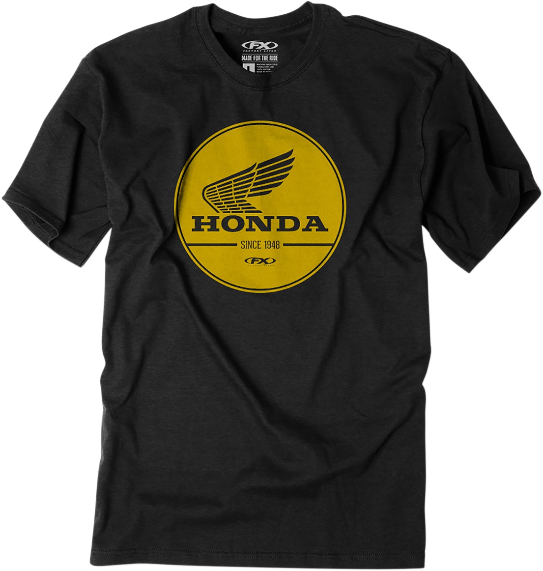 Men's Honda Gold Label Tee - Honda Gold Label Tee Blk Md - Click Image to Close