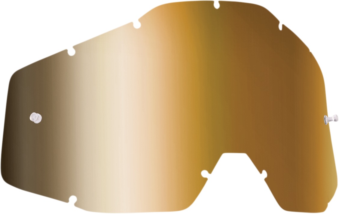 FMF PowerBomb/PowerCore Goggle Lens - True Gold Mirror - Replacement lens for FMF PowerBomb/PowerCore - Click Image to Close