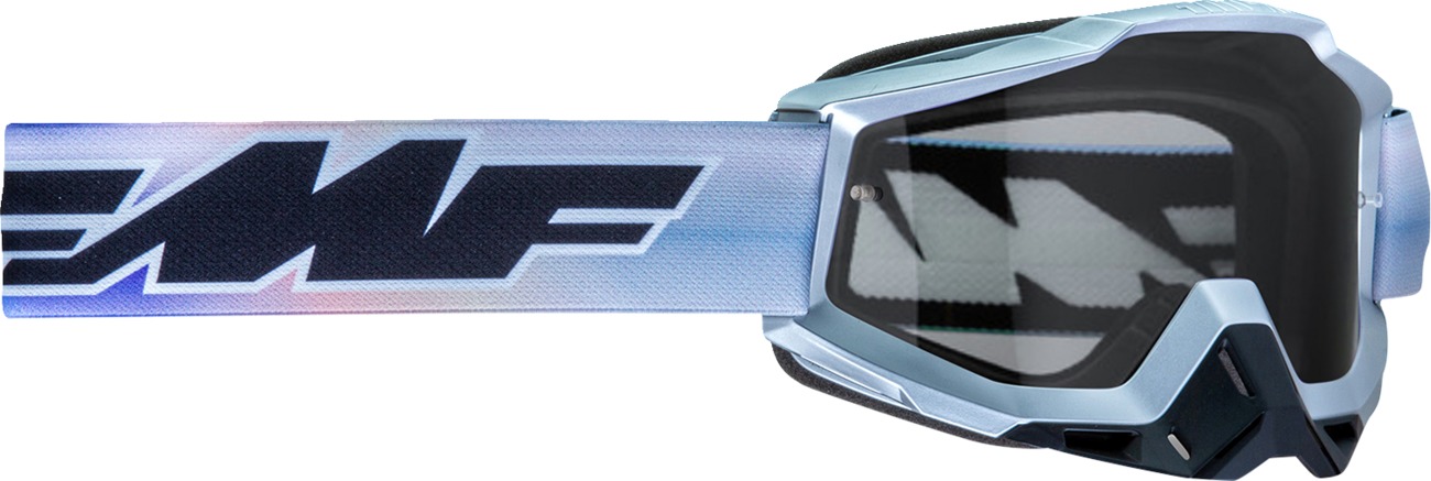 FMF PowerBomb Afterburn Goggles - Clear Lens, One Size - Anti-fog, clear lens goggles for off-road riding - Click Image to Close