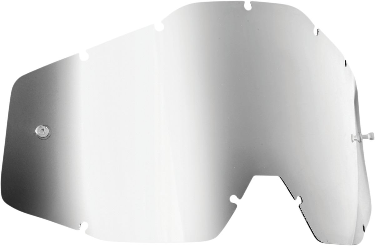 FMF PowerBomb/PowerCore Goggle Lens Silver Mirror - Replacement lens for FMF PowerBomb/PowerCore goggles - Click Image to Close