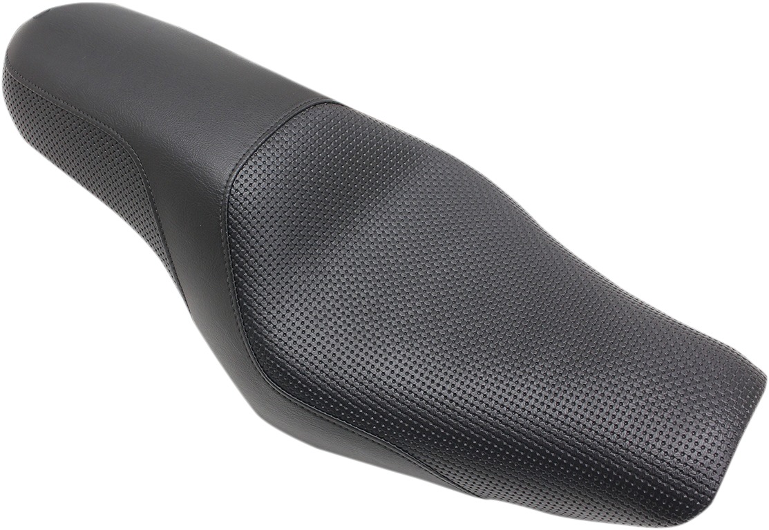 Profiler Basketweave 2-Up Seat Black Gel Lowest - For 04-20 Harley XL - Click Image to Close