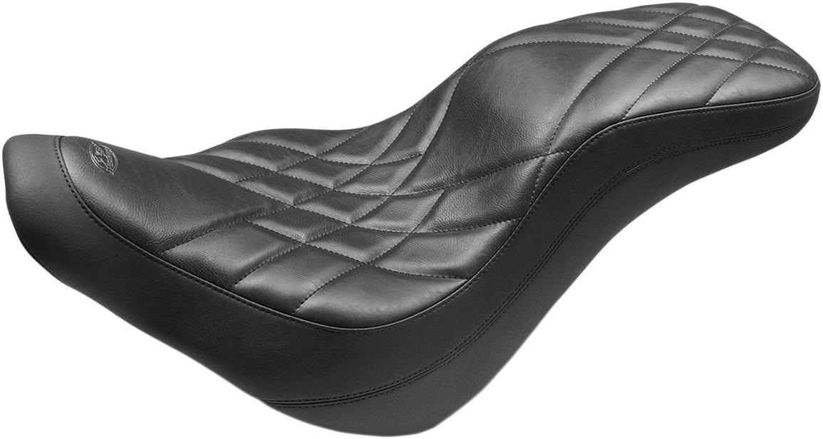 Daytripper Prism Leather 2-Up Seat - For 18-19 HD FLSB FXLR - Click Image to Close