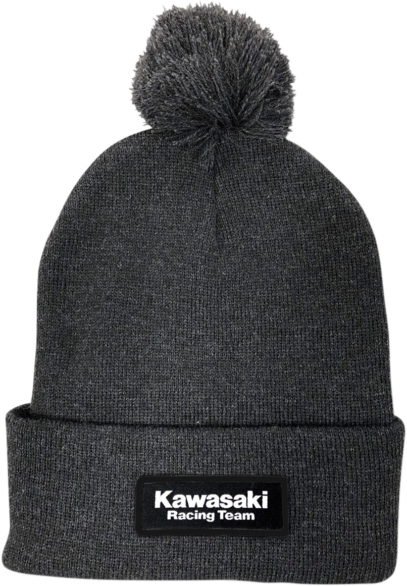 Men's Kawasaki Pom Beanie - Kawasaki Beanie Cha - Click Image to Close