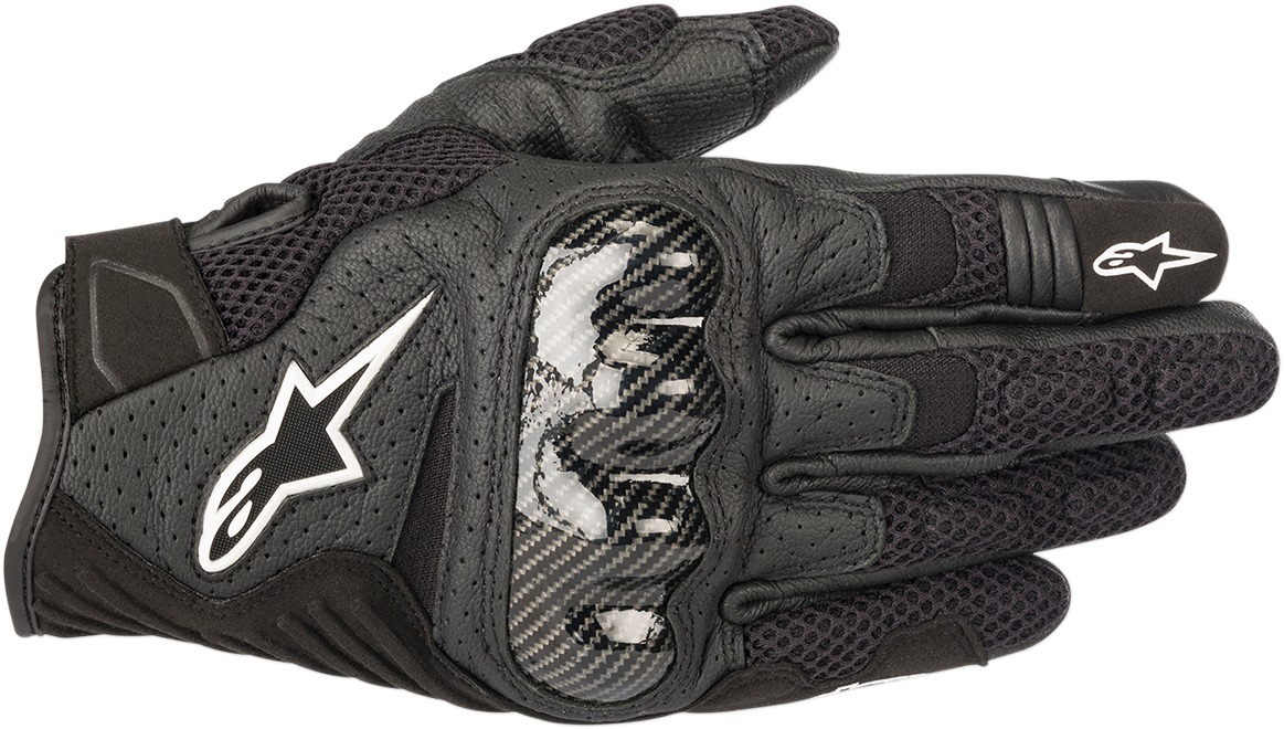 SMX1 Air V2 Motorcycle Gloves Black Small - Click Image to Close