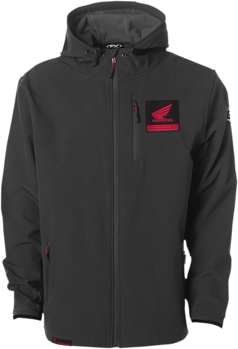 Men's Honda Tech Jacket - Honda Jkt Blk Lg - Click Image to Close