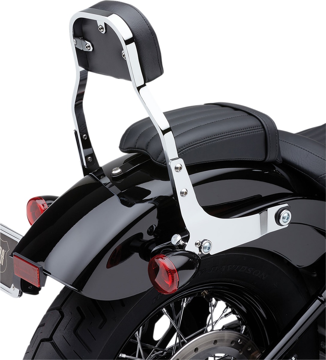 Cobra Detachable Mini Backrest Chrome - Click Image to Close