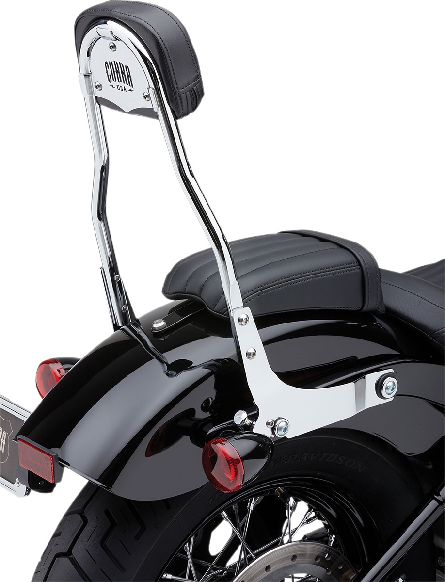 Cobra Detachable Round Backrest Chrome - Click Image to Close