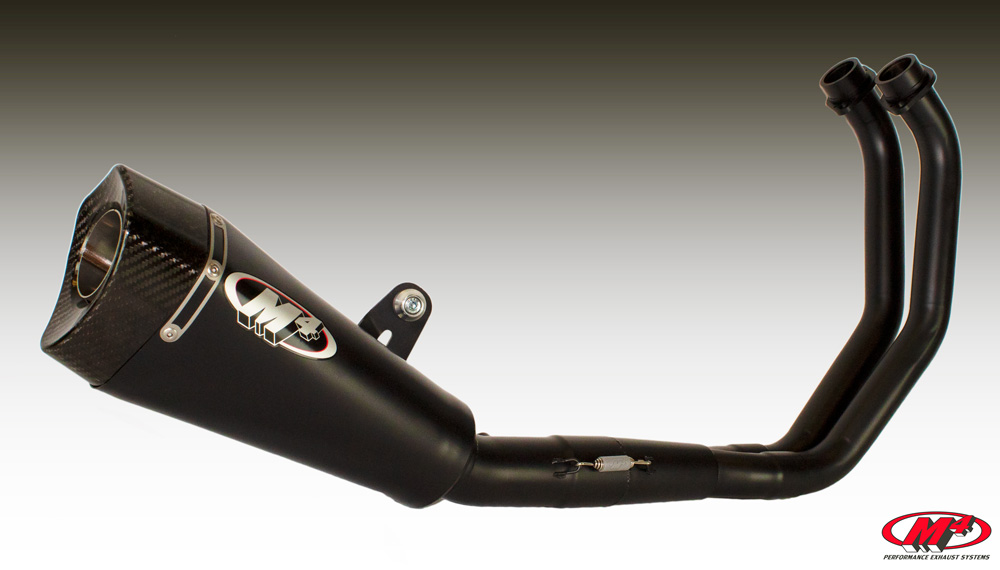 RM1 Black Full Exhaust - For 15-22 FZ-07/MT-07/XSR700 - Click Image to Close