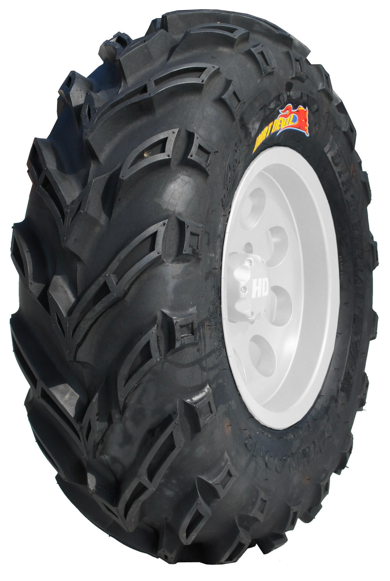 GBC Dirt Devil ATV, UTV, Off Road Tire - 22 x 11 - 8, 6-Ply w/ 20/32" Tread - Click Image to Close