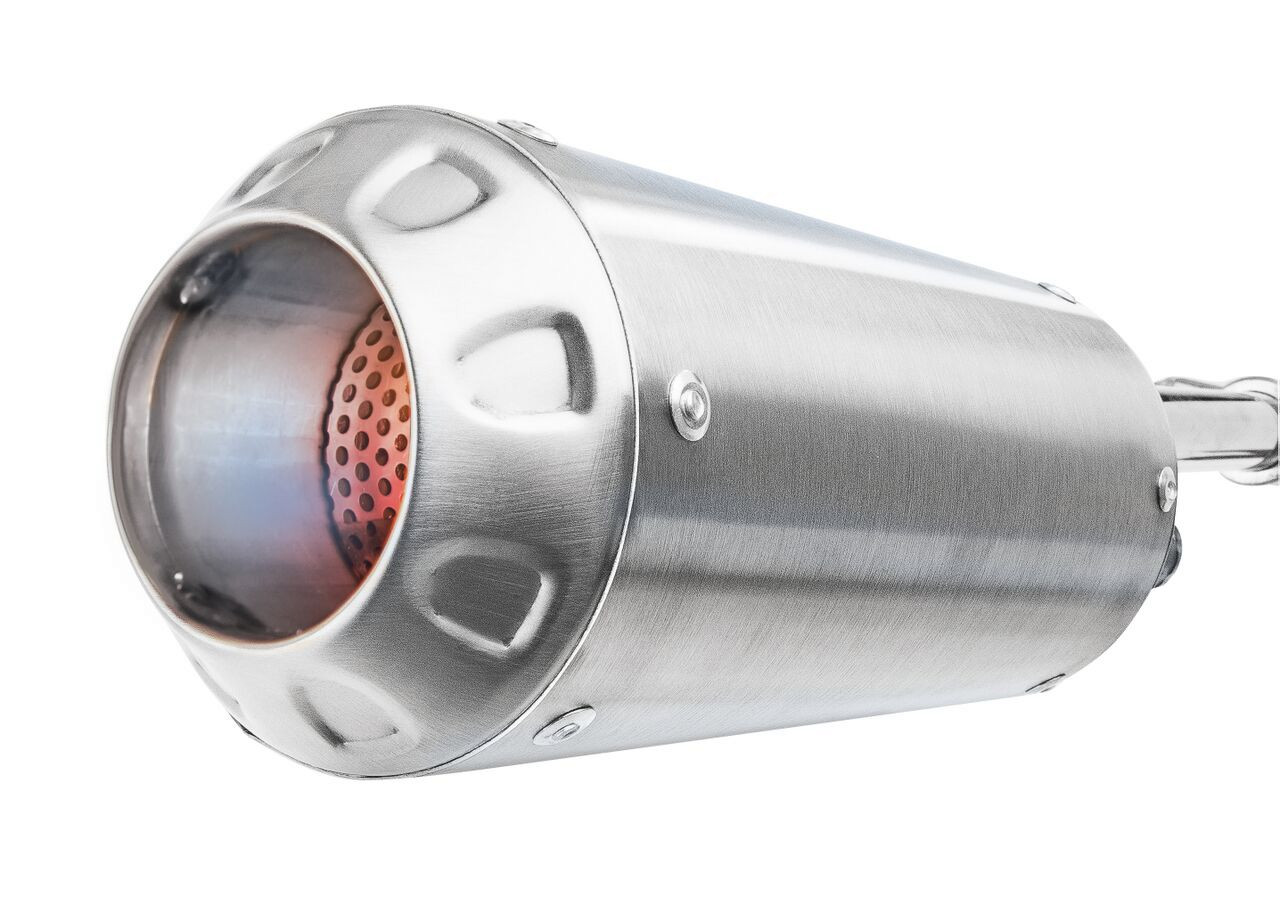 Stainless Steel MGP Growler Slip On Exhaust - For 11-18 Kawasaki ZX10R - Click Image to Close