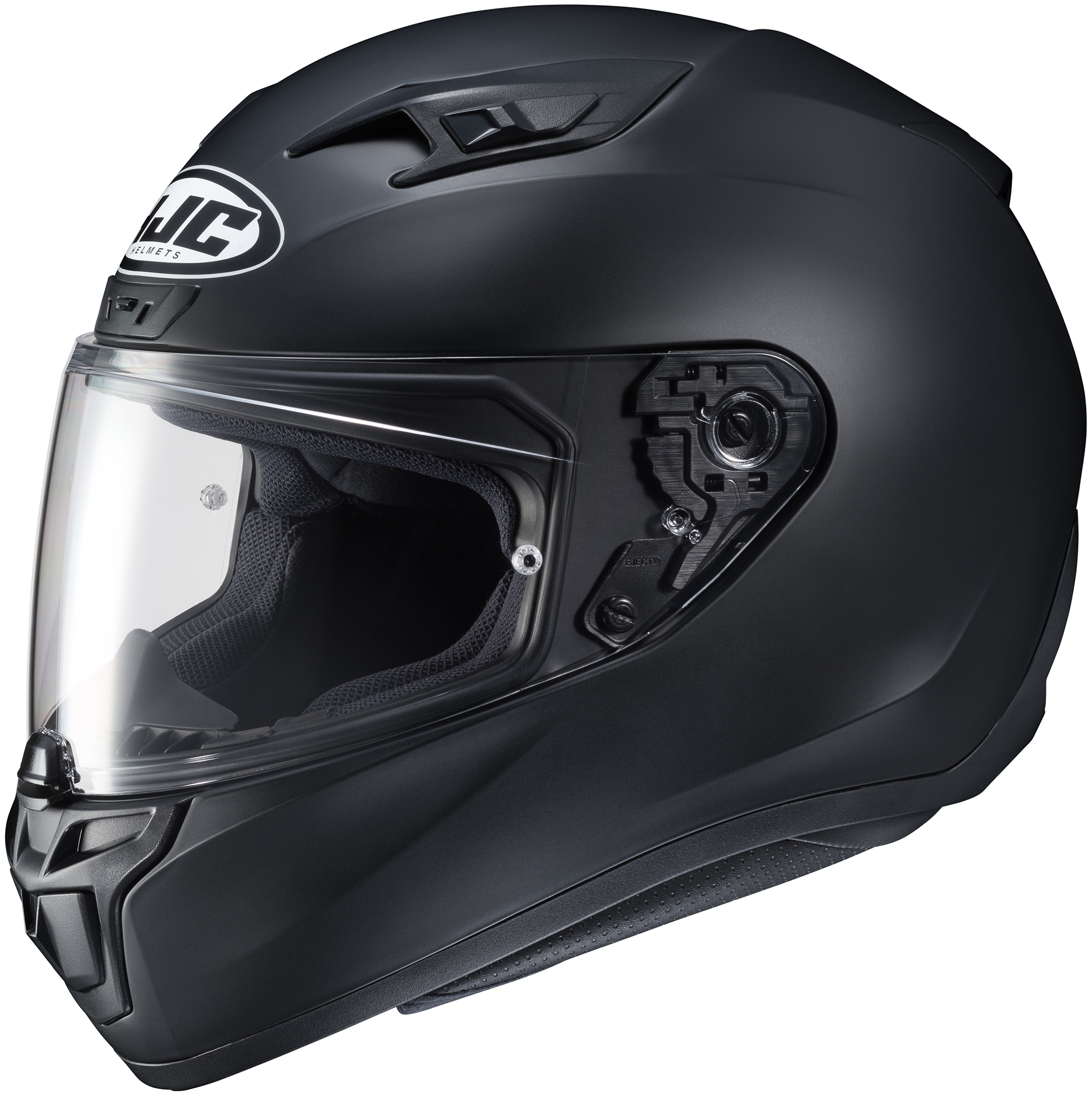 i10+ Semi-Flat Black Full-Face Street Motorcycle Helmet 3X-Large - Click Image to Close