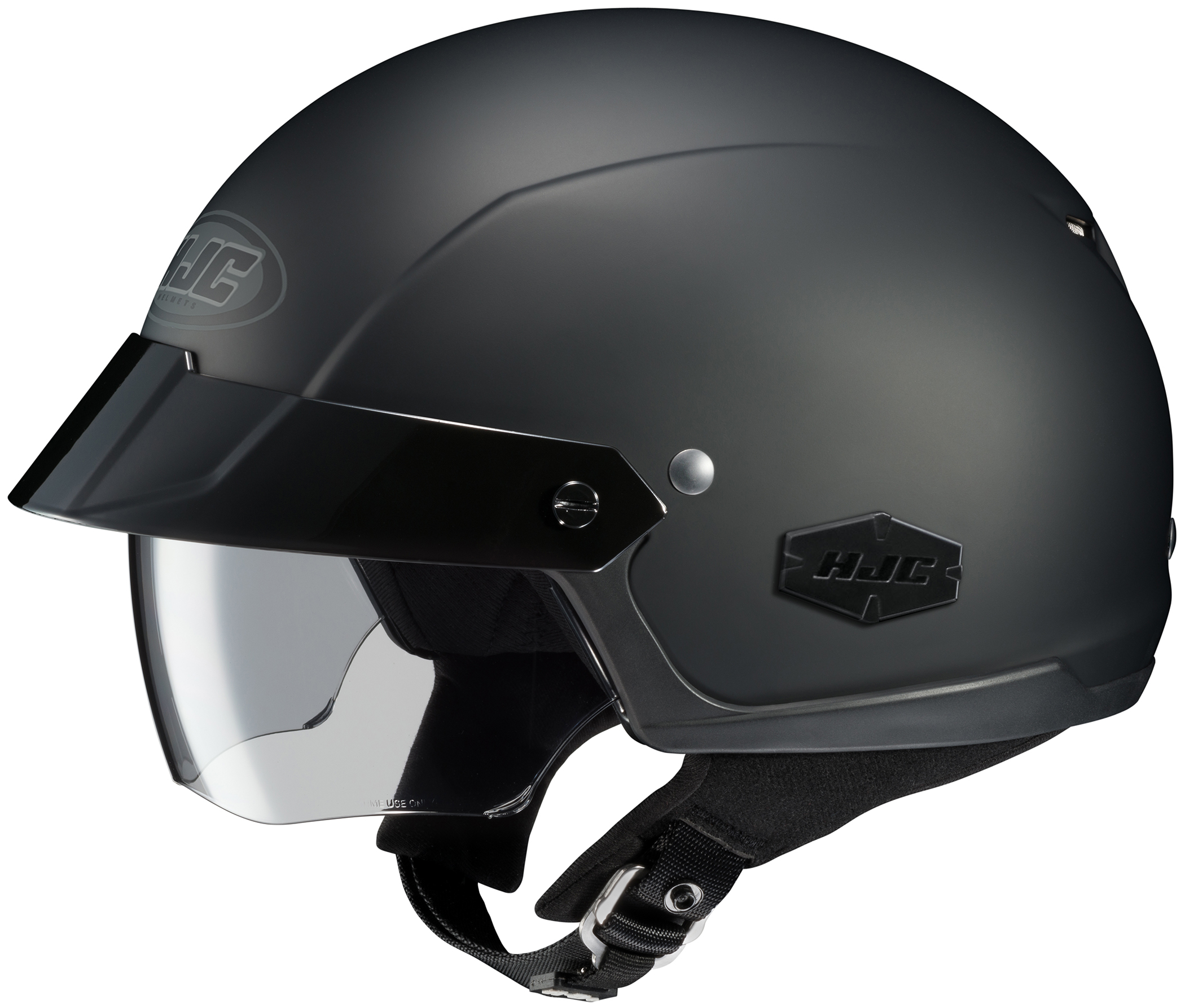 IS-Cruiser Matte Black Open-Face Half Helmet 2X-Large - Click Image to Close