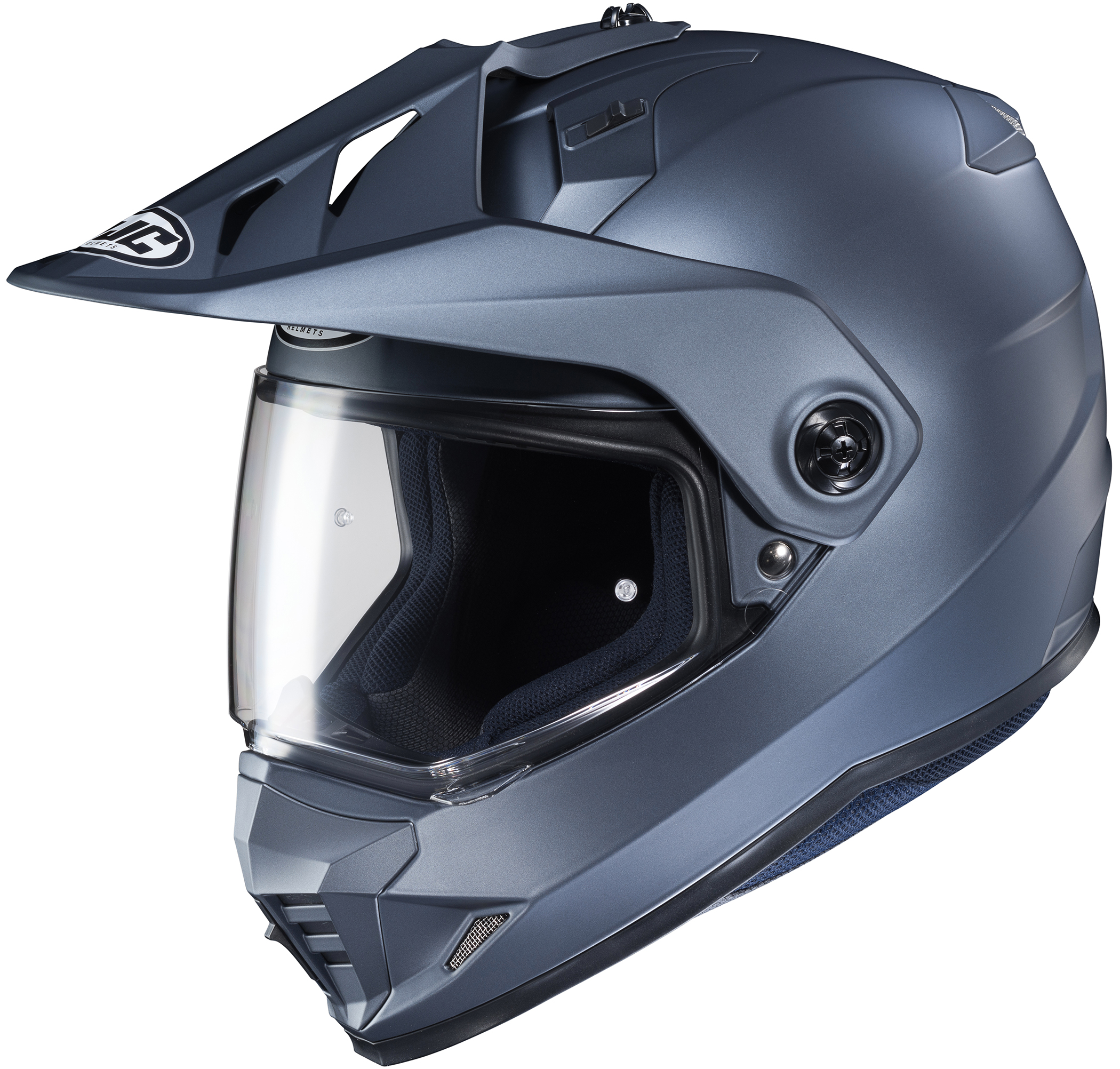 DS-X1 Semi-Flat Anthracite Dual-Sport Helmet Medium - Click Image to Close