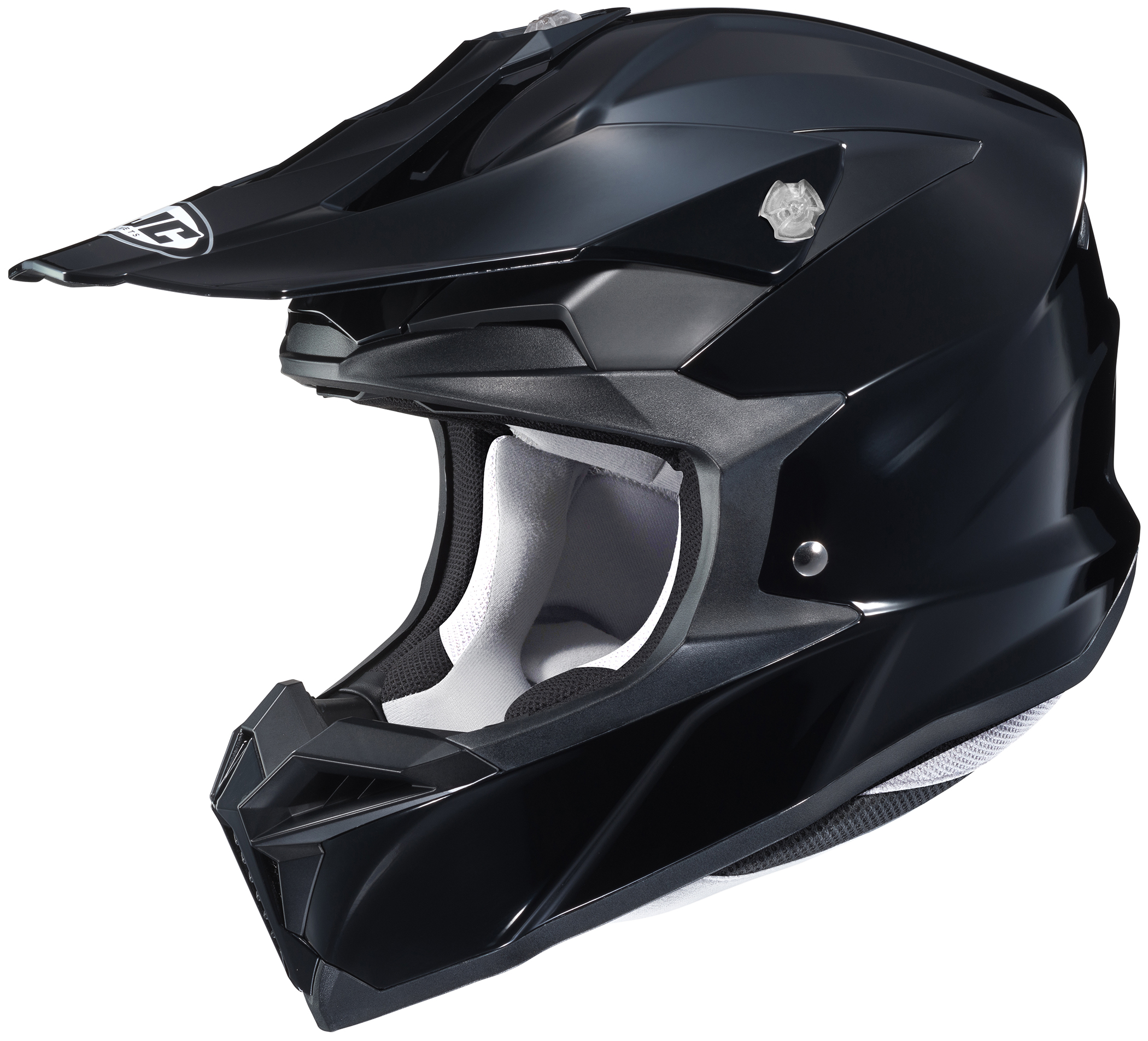 i50 Solid Black Off-Road Helmet X-Small - Click Image to Close