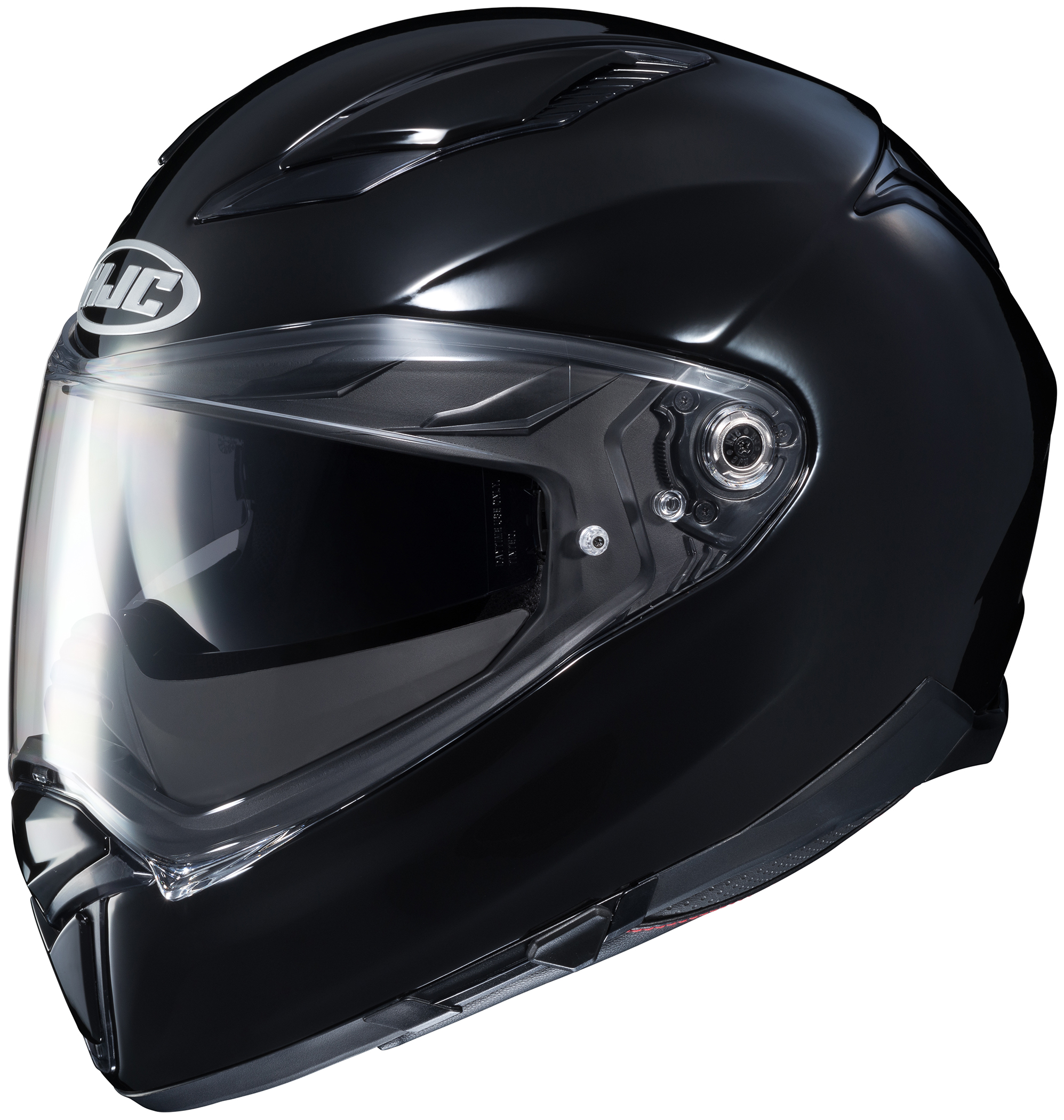 F70 Solid Black Full-Face Street Helmet X-Small - Click Image to Close