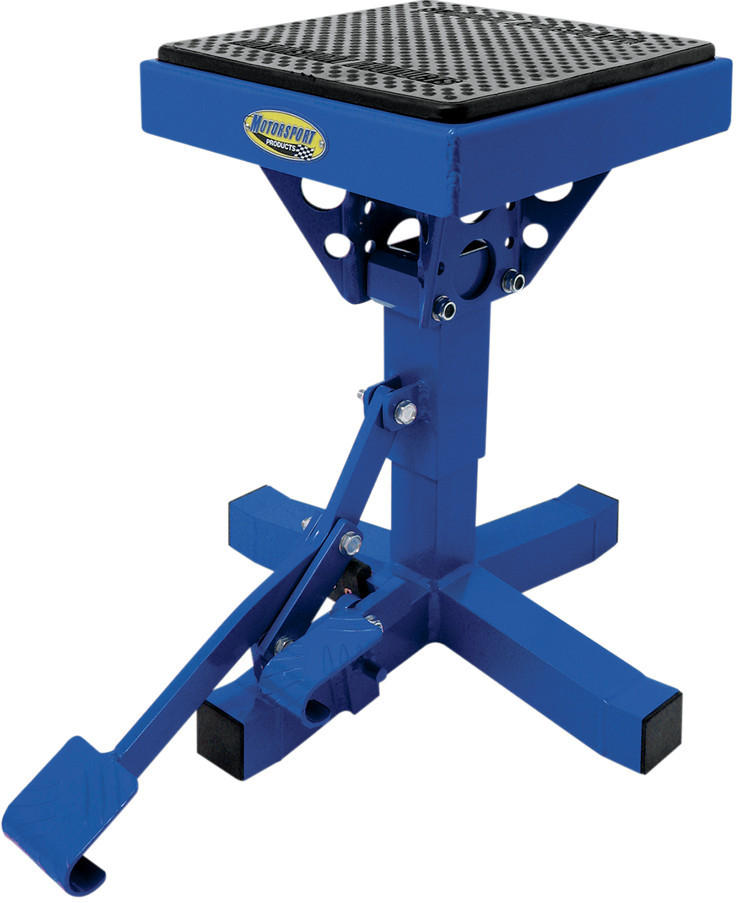 P-12 Motorcycle Lift Stand - Blue - Click Image to Close