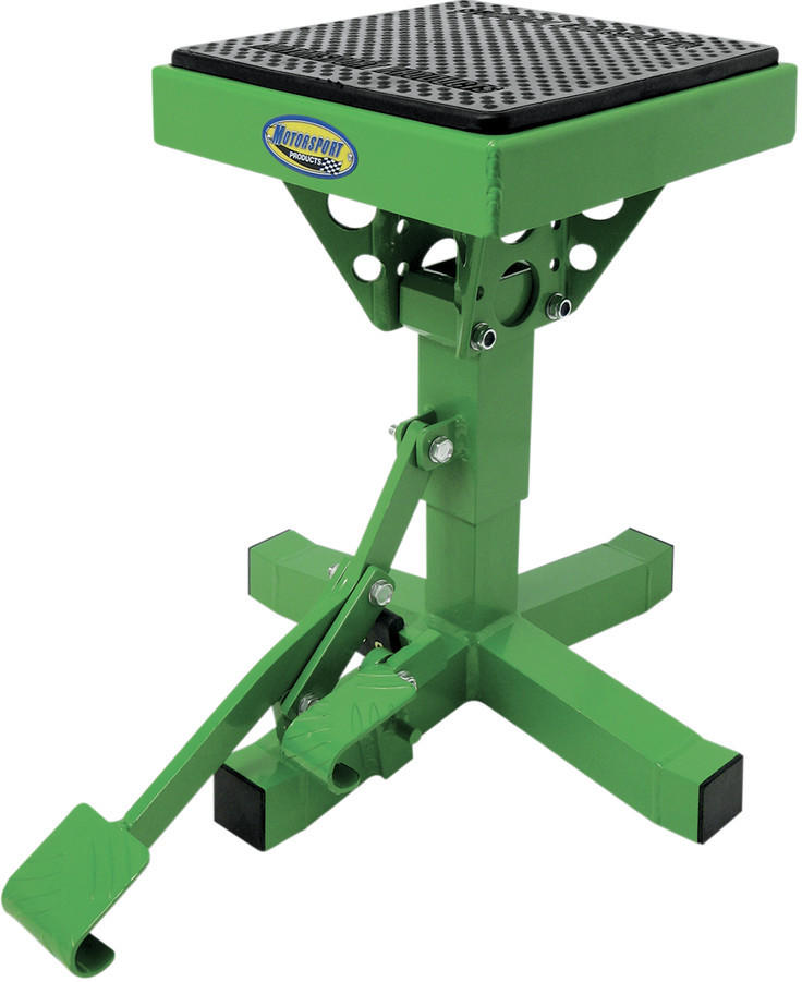 P-12 Motorcycle Lift Stand - Green - Click Image to Close