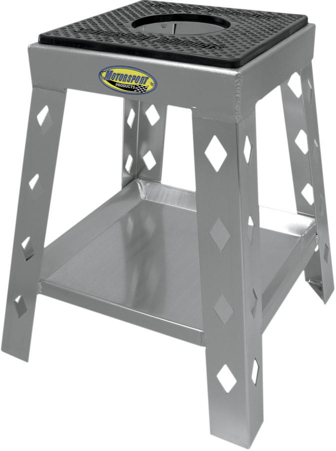 Diamond Motorcycle Stand - Silver - Click Image to Close