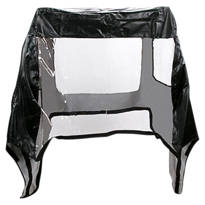 Black UTV Cab Enclosure - For 05-10 Kawasaki KAF400 Mule 600 610 - Click Image to Close