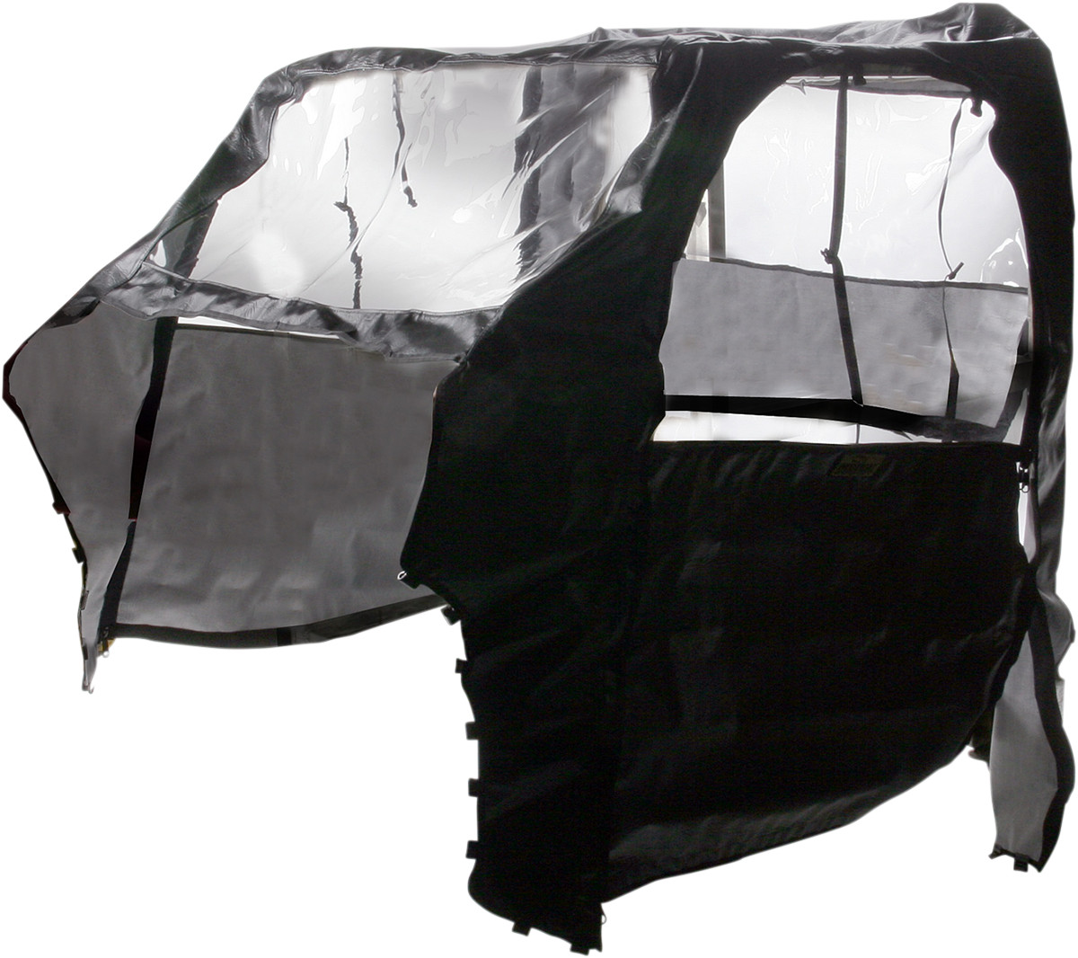 Black UTV Cab Enclosure - For 08-14 Polaris RZR 800 - Click Image to Close