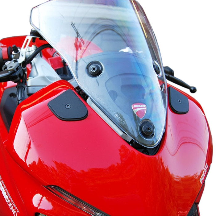 Mirror Block Off Plates - For 17-21 Ducati Supersport 939 - Click Image to Close