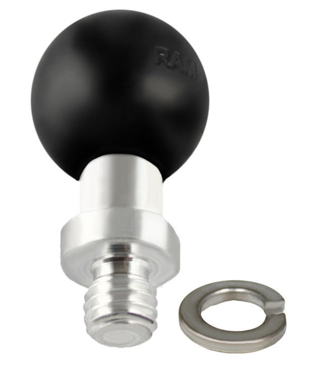 Ram Base - 1" Ball Connected to 3/8"-16 Threaded Post - Click Image to Close