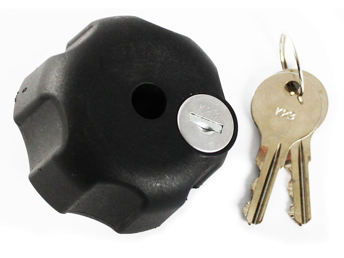 Ram Accessory - Locking Knob w/ 1/4"-20 Brass Hold For 1" Balls IN BAG - Click Image to Close