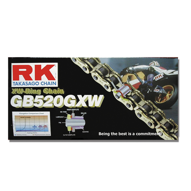 RK Chain GB520GXW-110 - Gold - Click Image to Close