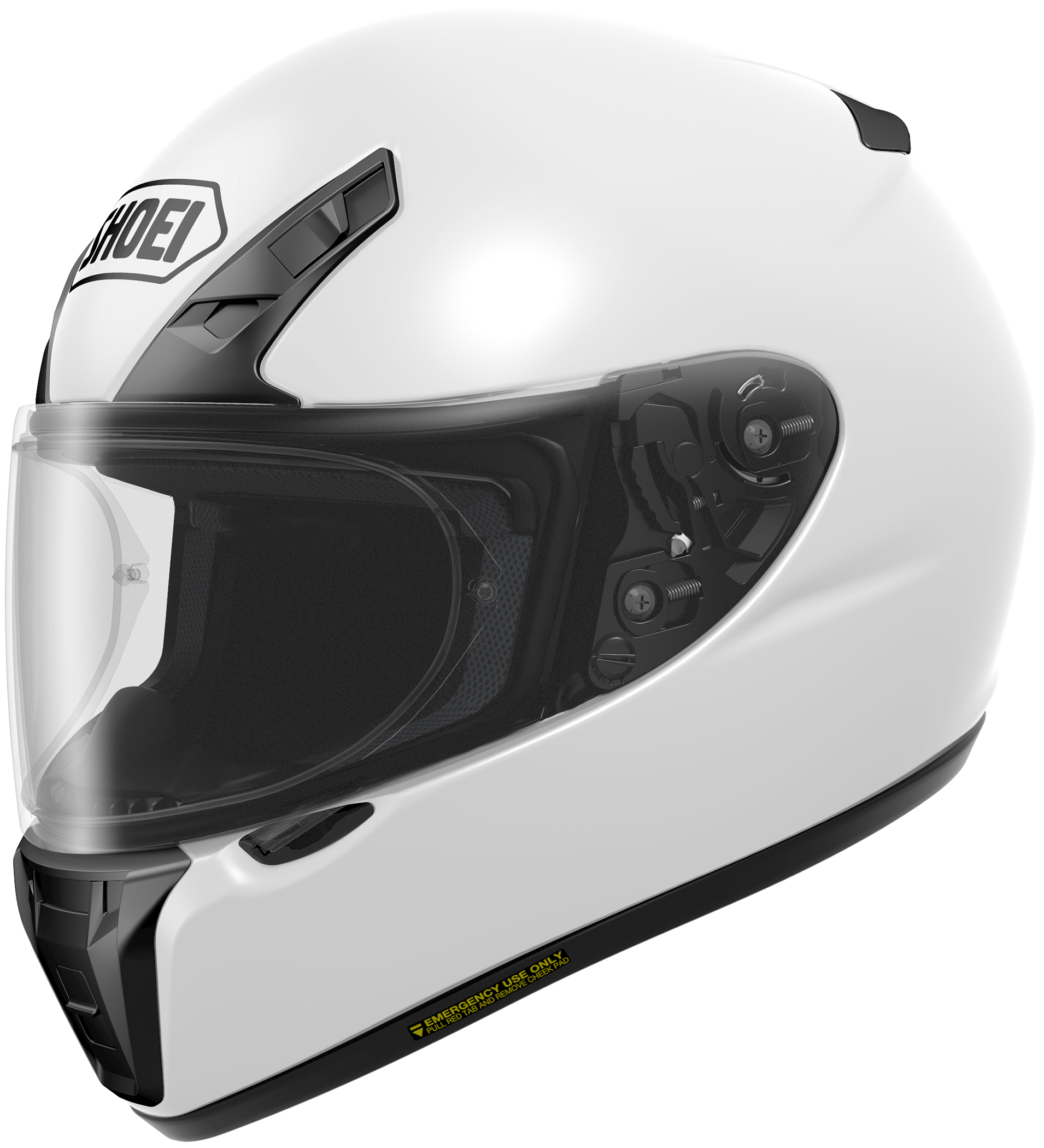 RF-SR Solid White Full-Face Motorcycle Helmet 2X-Large - Click Image to Close