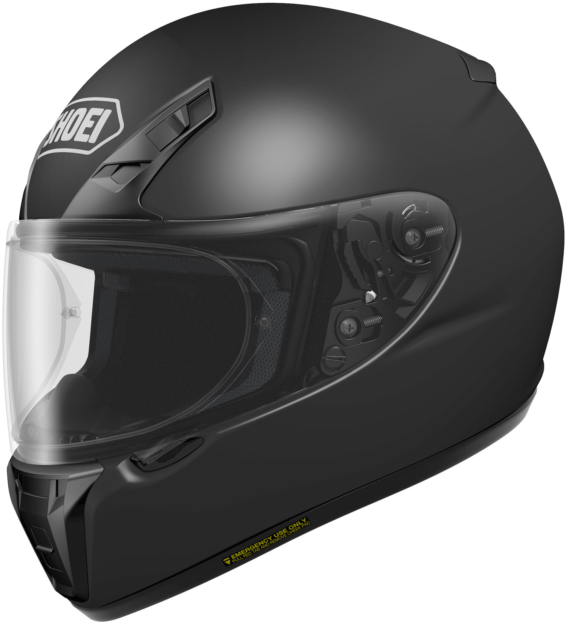 RF-SR Matte Black Full-Face Motorcycle Helmet 2X-Large - Click Image to Close