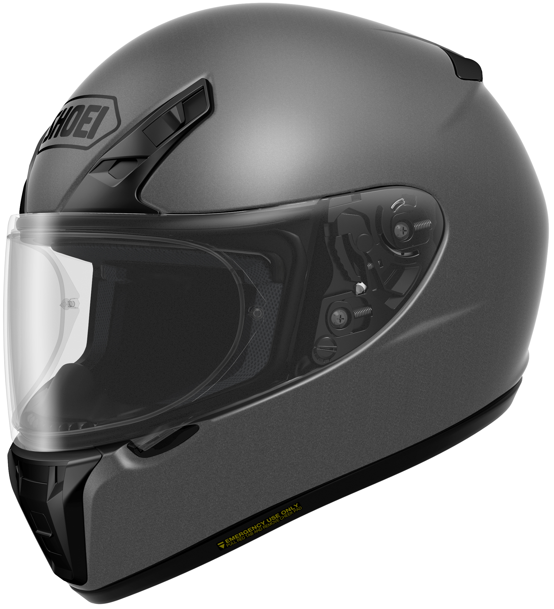 RF-SR Deep Matte Grey Full-Face Motorcycle Helmet 2X-Large - Click Image to Close