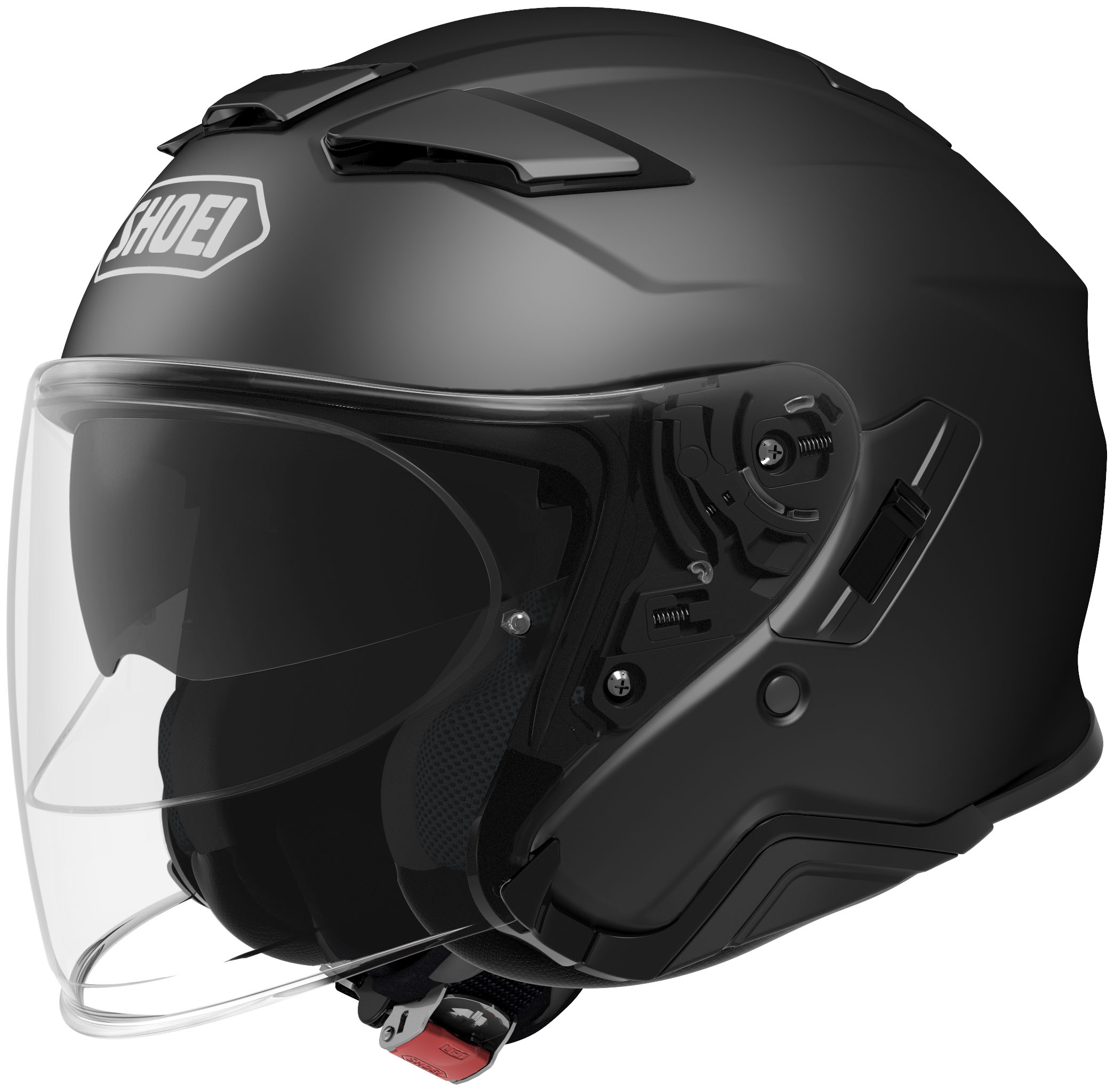 J-Cruise 2 Matte Black 3/4 Open-Face Motorcycle Helmet 2X-Large - Click Image to Close