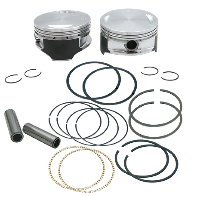 S&S Cycle 106in Forged Stroker Pistons +.010in 3-7/8in Bore - Click Image to Close