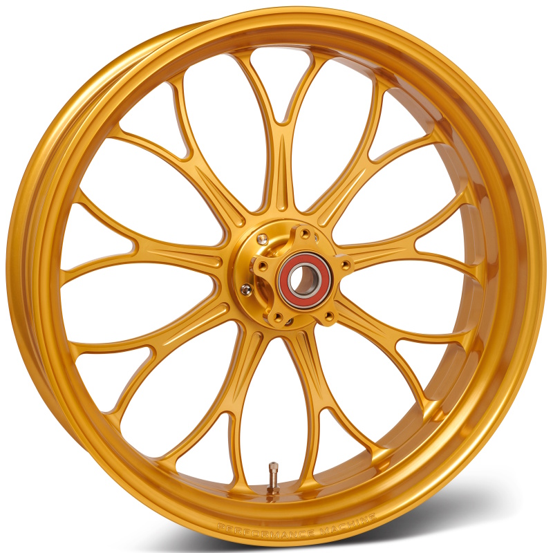 18x5.5 Forged Wheel Revolution - Gold Ano - Click Image to Close