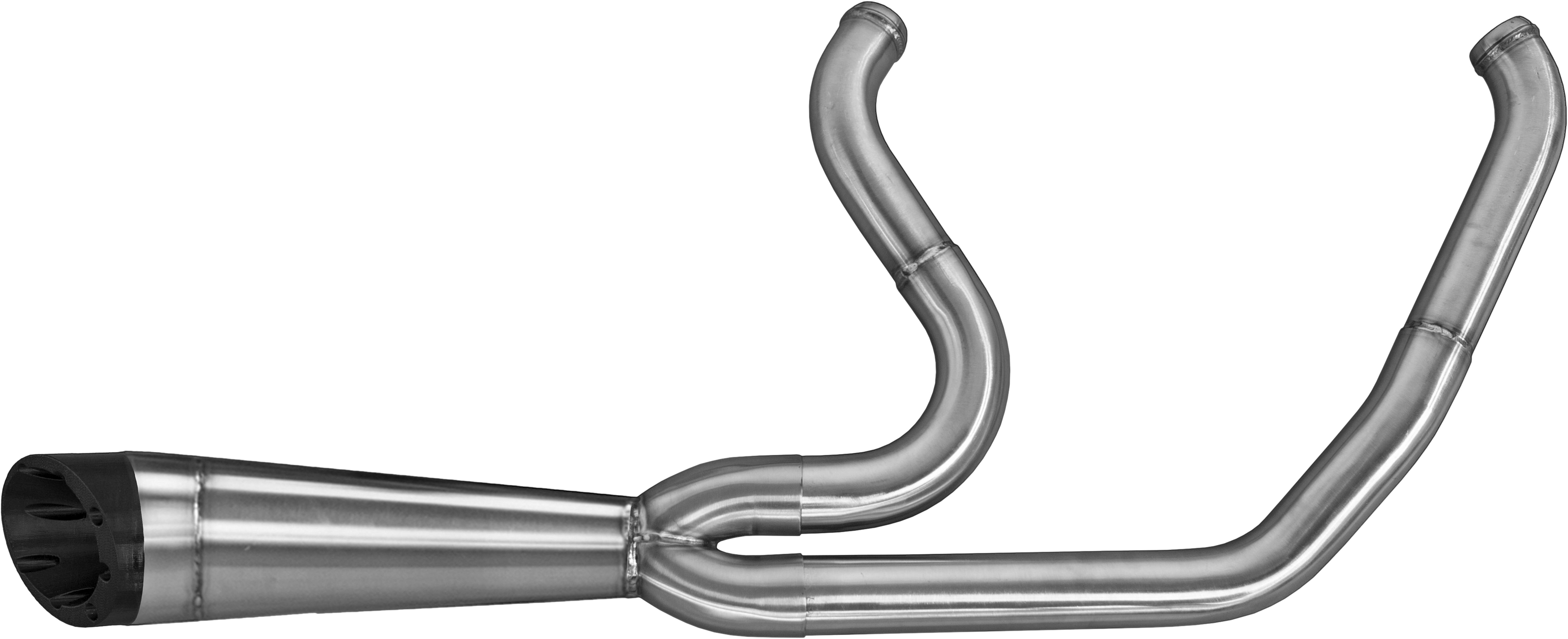 Comp-S 2-1 M8 Brushed Turnout Full Exhaust - For 17-22 Harley Touring - Click Image to Close