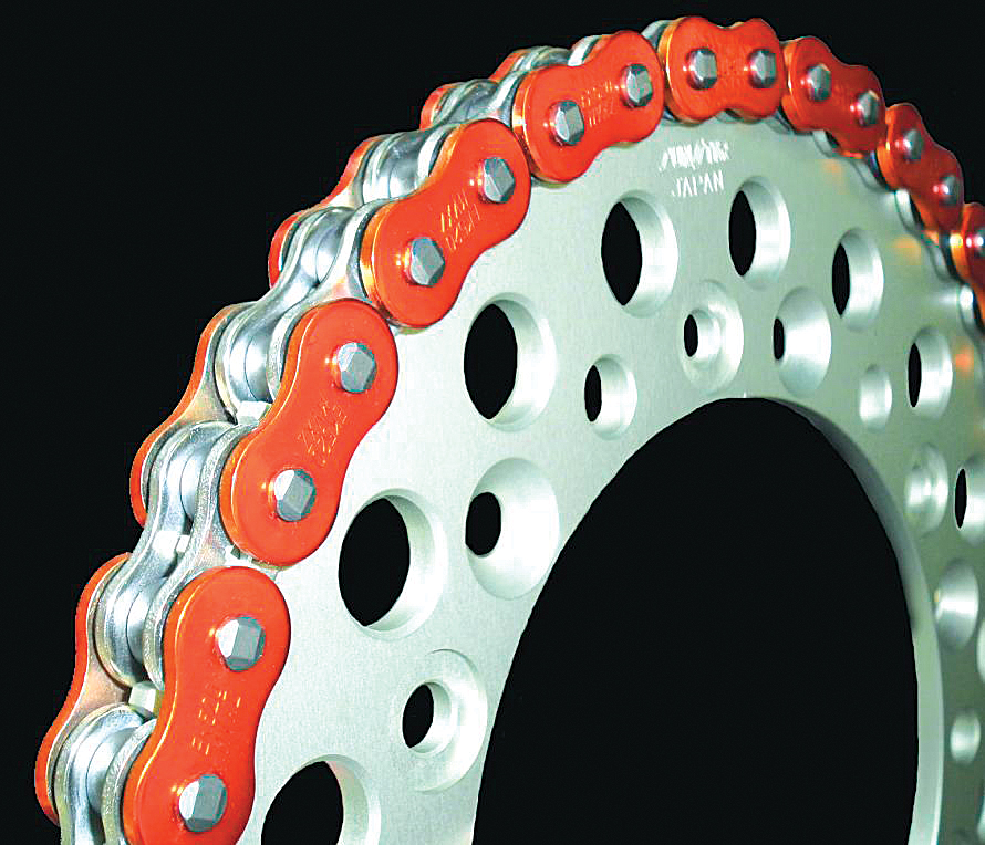 ZVX3 Chain 525X120 Orange - For 04-09 Aprilia Motorcycle - Click Image to Close