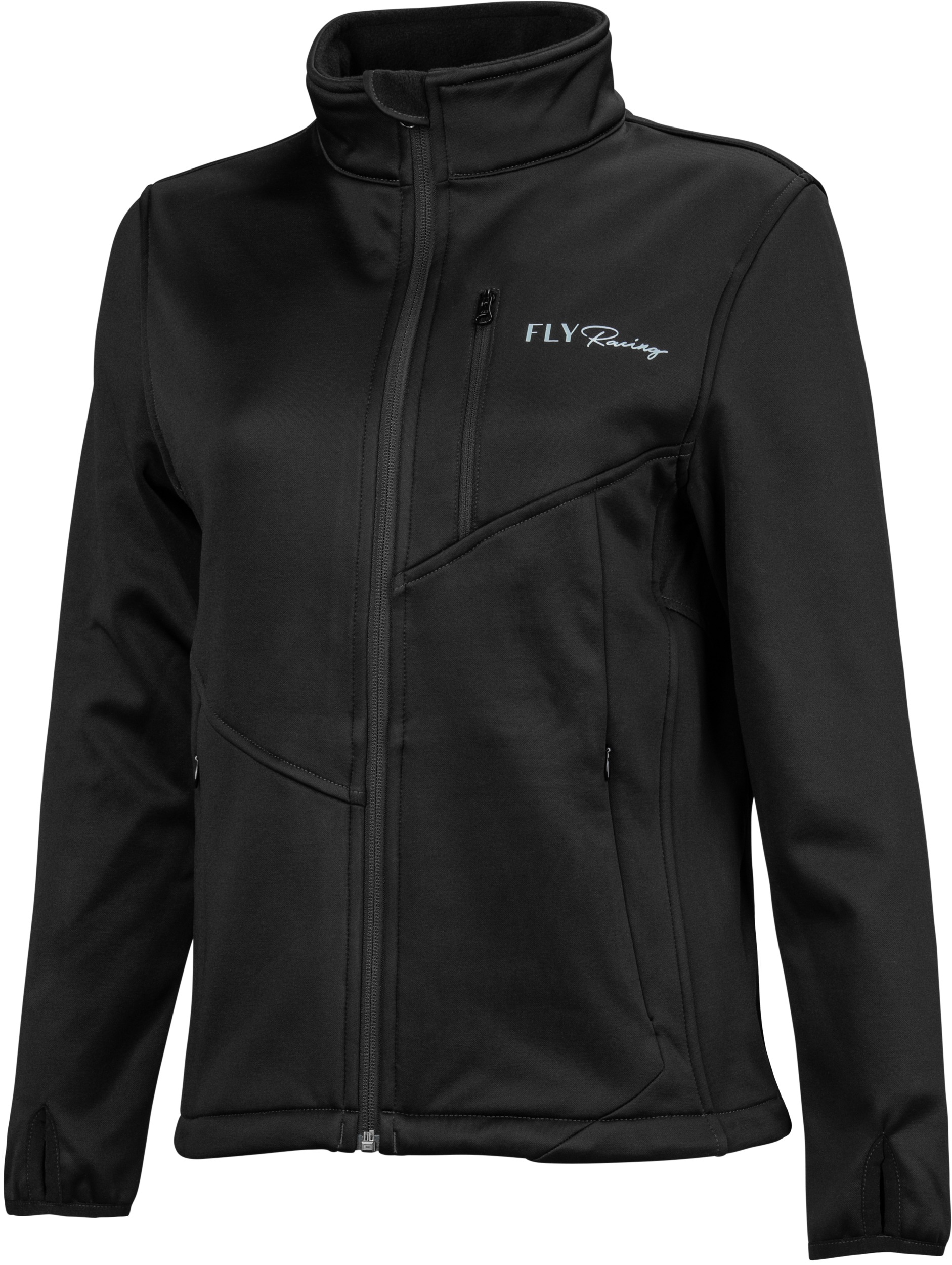 Fly Racing Women's Mid Layer Jacket Black XS - Women's mid-layer jacket, XS, Black - Click Image to Close