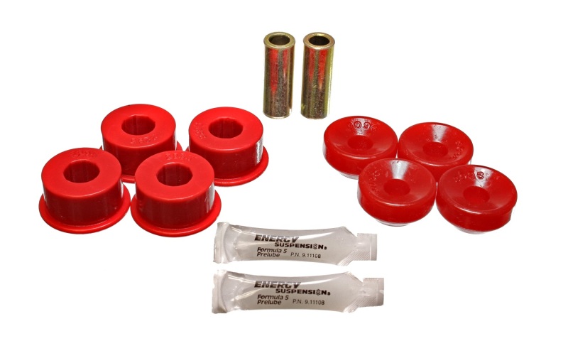 Red Front Shock Upper and Lower Bushing - For 90-97 Honda Accord/Odyssey / 92-01 Prelude - Click Image to Close