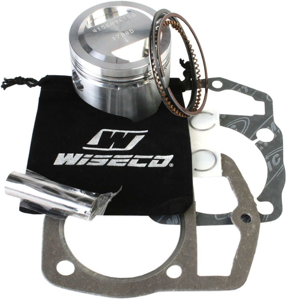 Top End Piston Kit 10:1 Compression - 65.50mm Bore (STD) - For 80-83 Honda XR200 - Click Image to Close