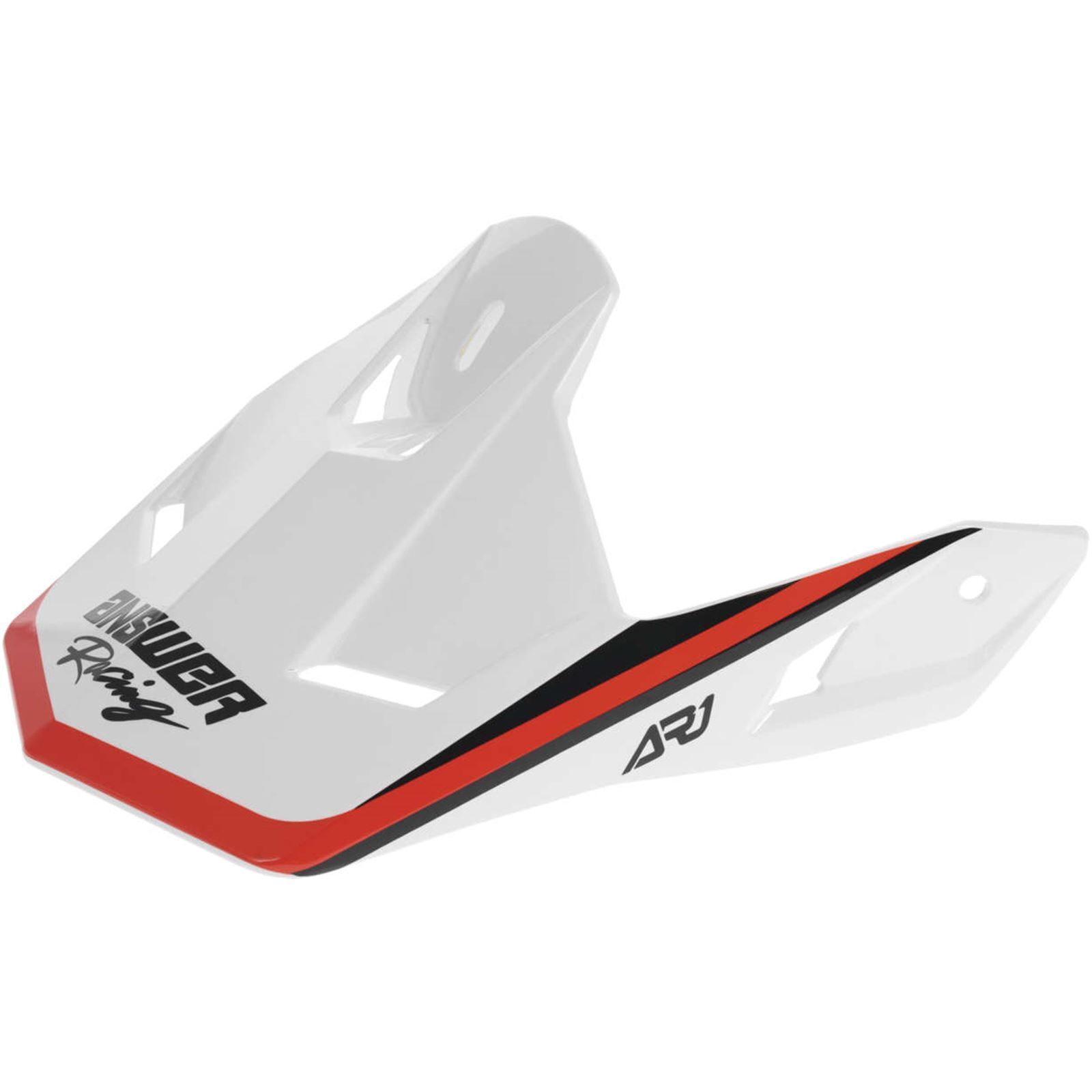 AR1 Vivid Visor Red/Fluorescent Red - Youth - Click Image to Close