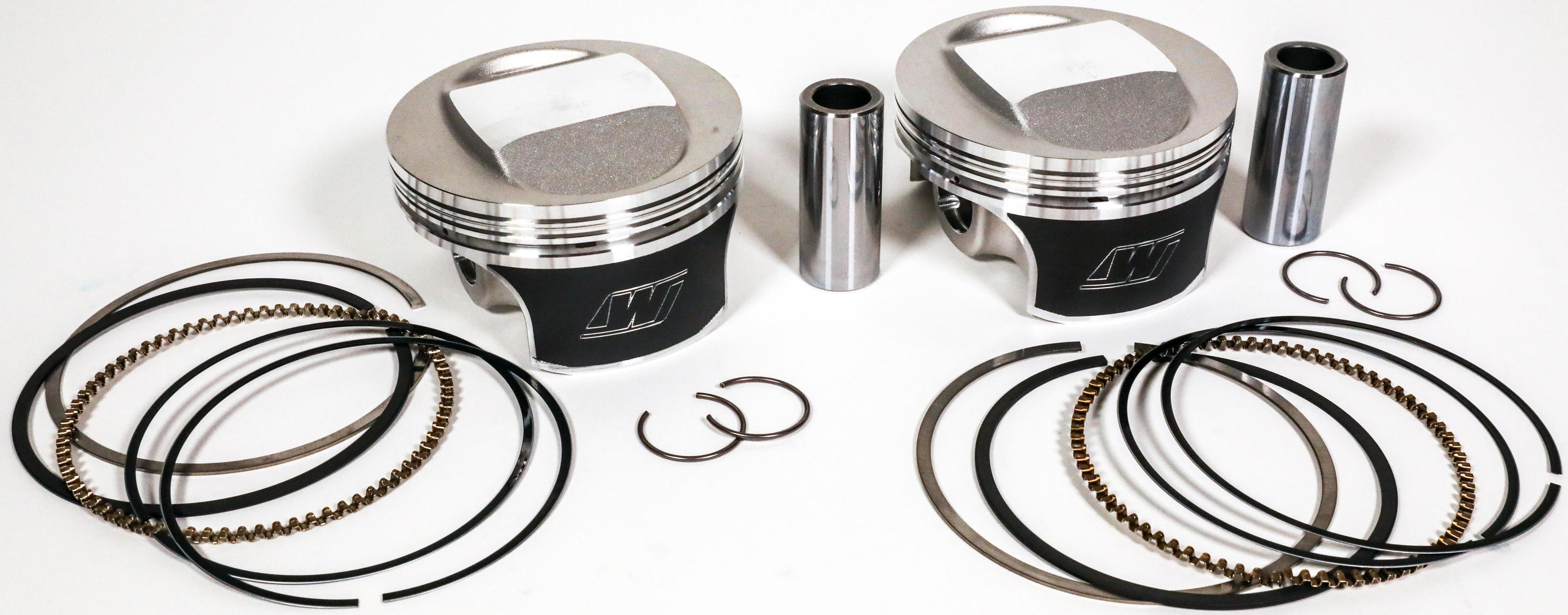 Wiseco Tracker Piston Kit +.020 8.5:1 Flattop for 1340 Evo - Click Image to Close