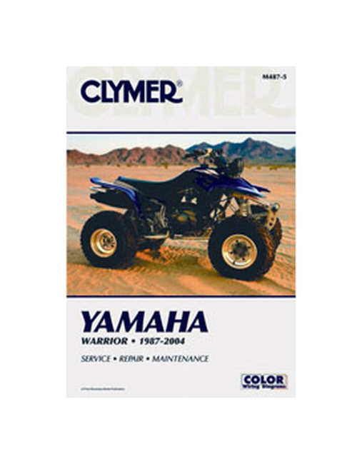 Shop Repair & Service Manual - Soft Cover - For 87-04 Yamaha YFM350X Warrior - Click Image to Close