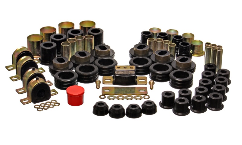 81-87 Chevy/GMC 2WD 1/2 Ton PickUp Black Hyper-flex Master Bushing Set - Click Image to Close