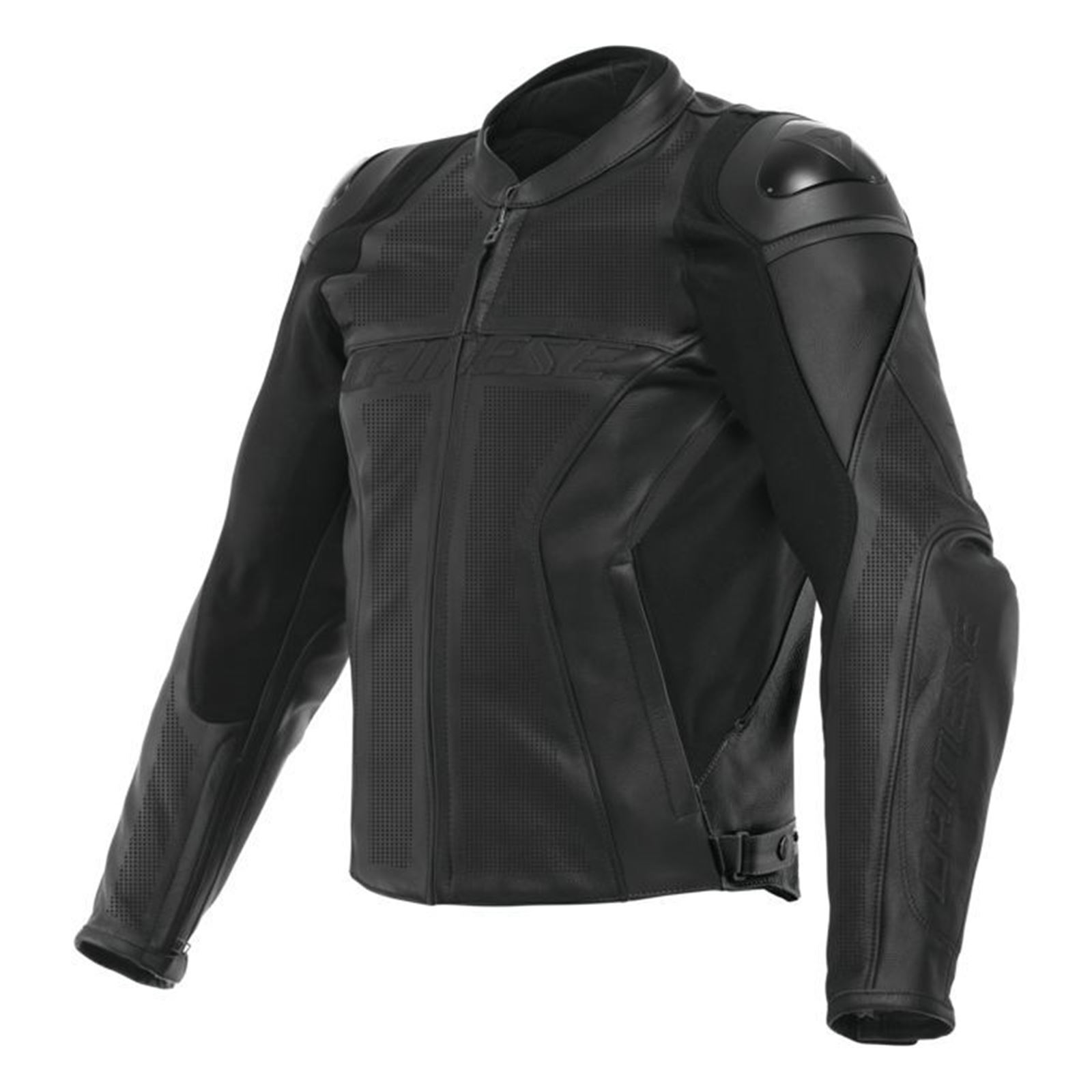 Dainese Men's Racing 4 Perforated Leather Jacket Black Size 52 - Click Image to Close