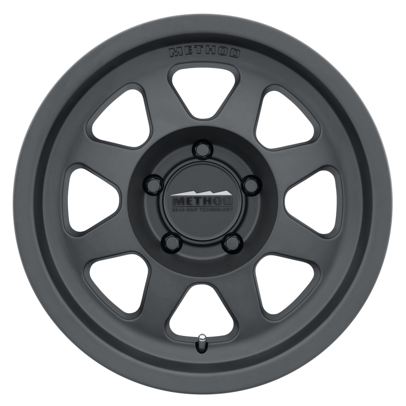 MR701 17x9 -12mm Offset 5x5 71.5mm CB Matte Black Wheel - Click Image to Close