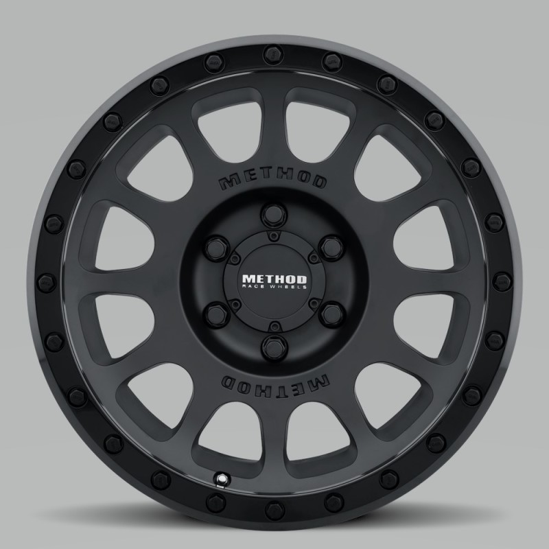 MR305 NV 17x8.5 0mm Offset 5x5 94mm CB Double Black Wheel - Click Image to Close