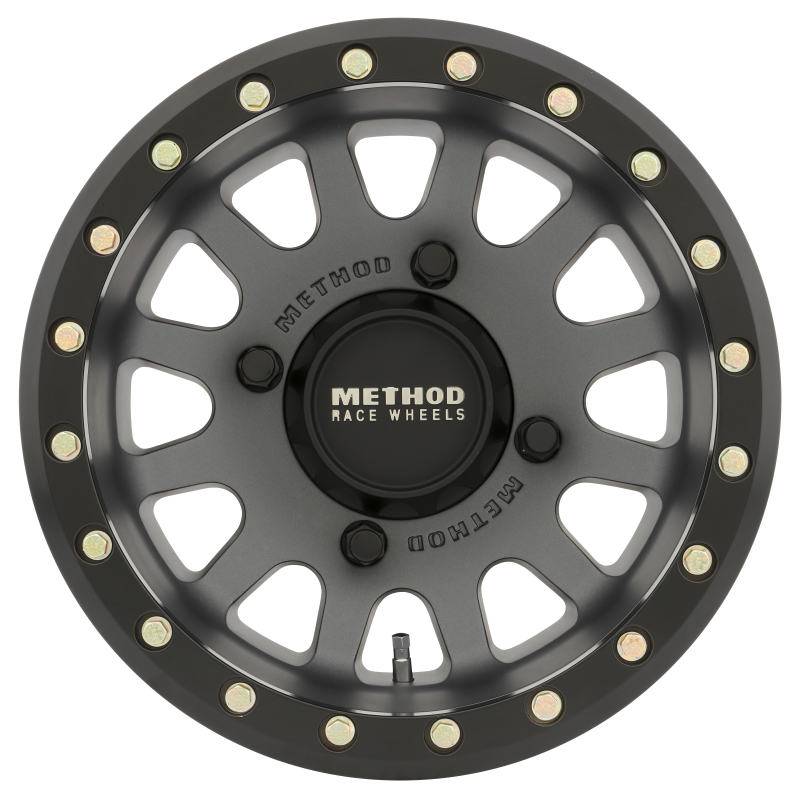 MR401 UTV Beadlock 14x7 / 4+3/13mm / 4x156 / 132mm CB Ti. Wheel- MT Black Ring - Click Image to Close